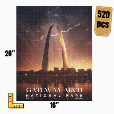 Gateway Arch National Park Jigsaw Puzzle, Family Game, Holiday Gift | S10 - image4